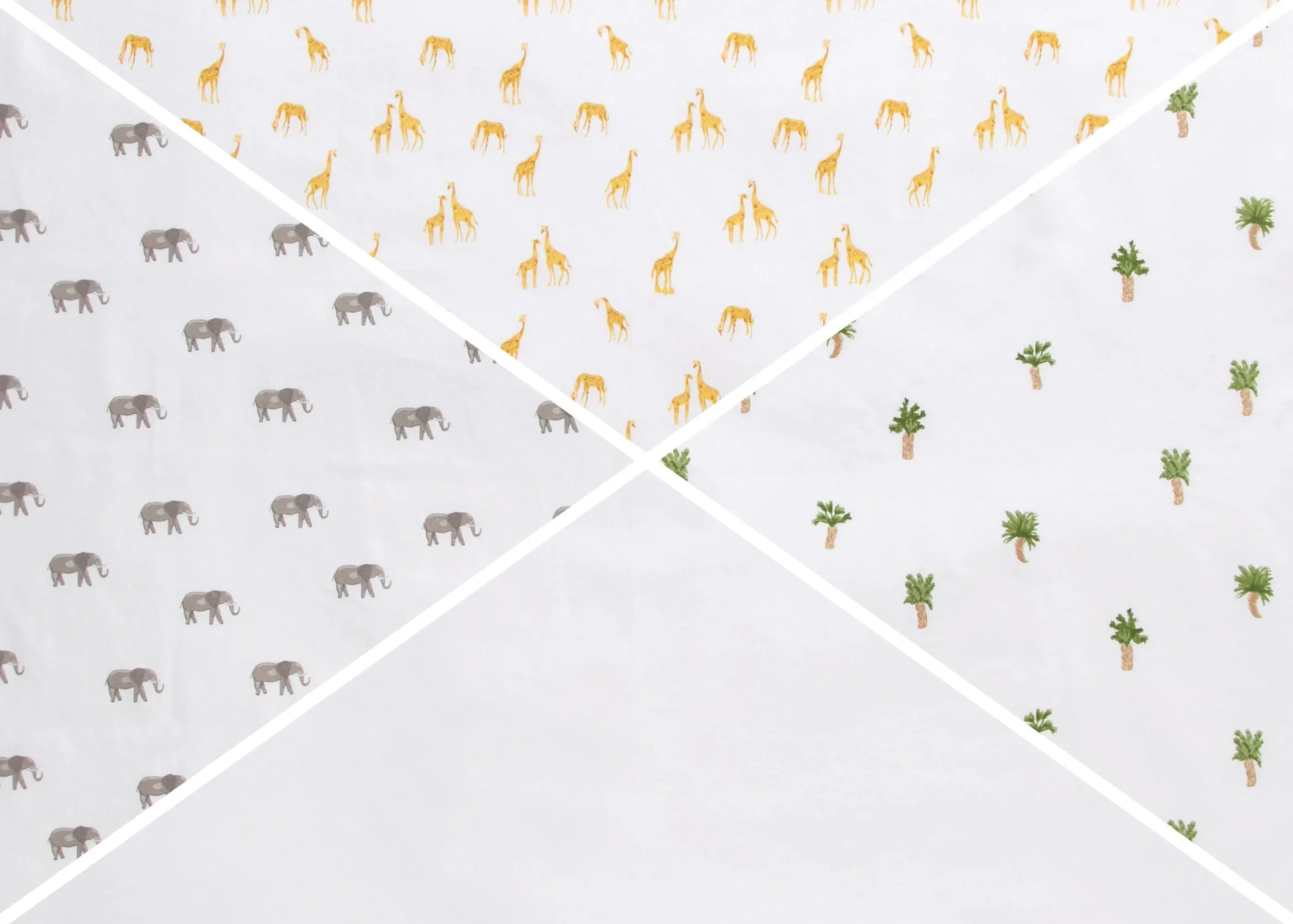 100% Cotton Flannel Baby Receiving Blankets - 4 Pack