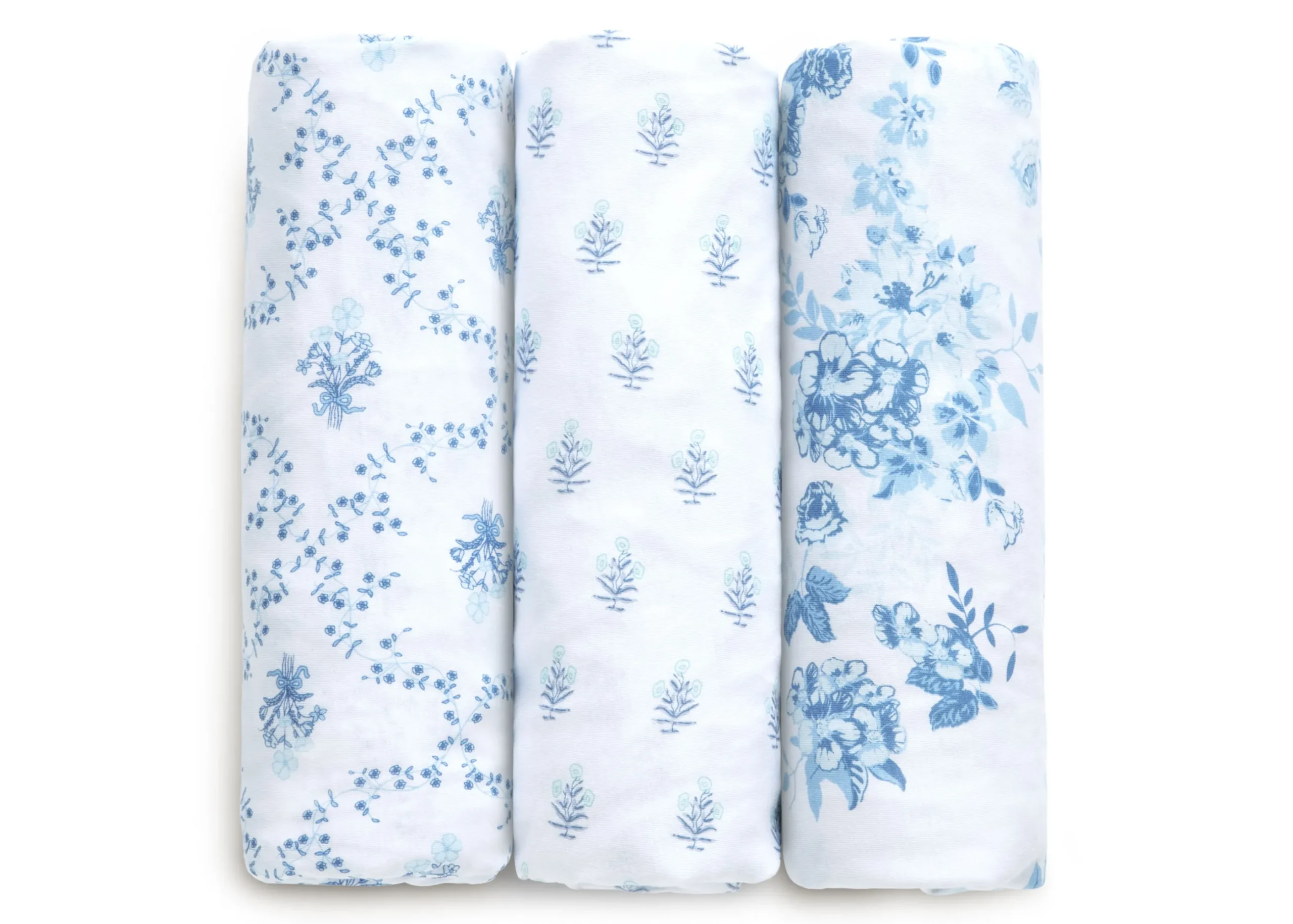 100% Organic Cotton Fitted Crib Sheets - 3 Pack