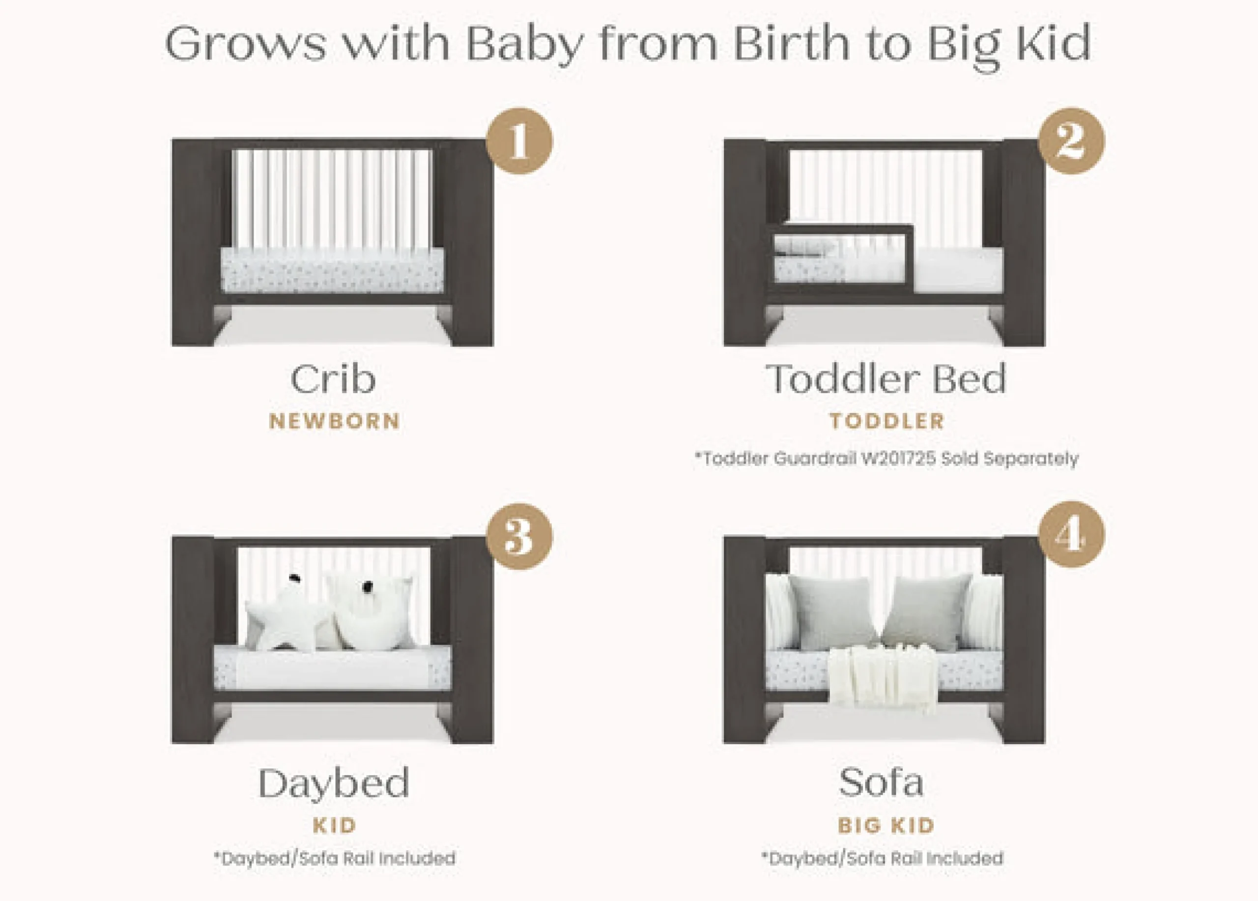 Aerin 4-in-1 Convertible Crib