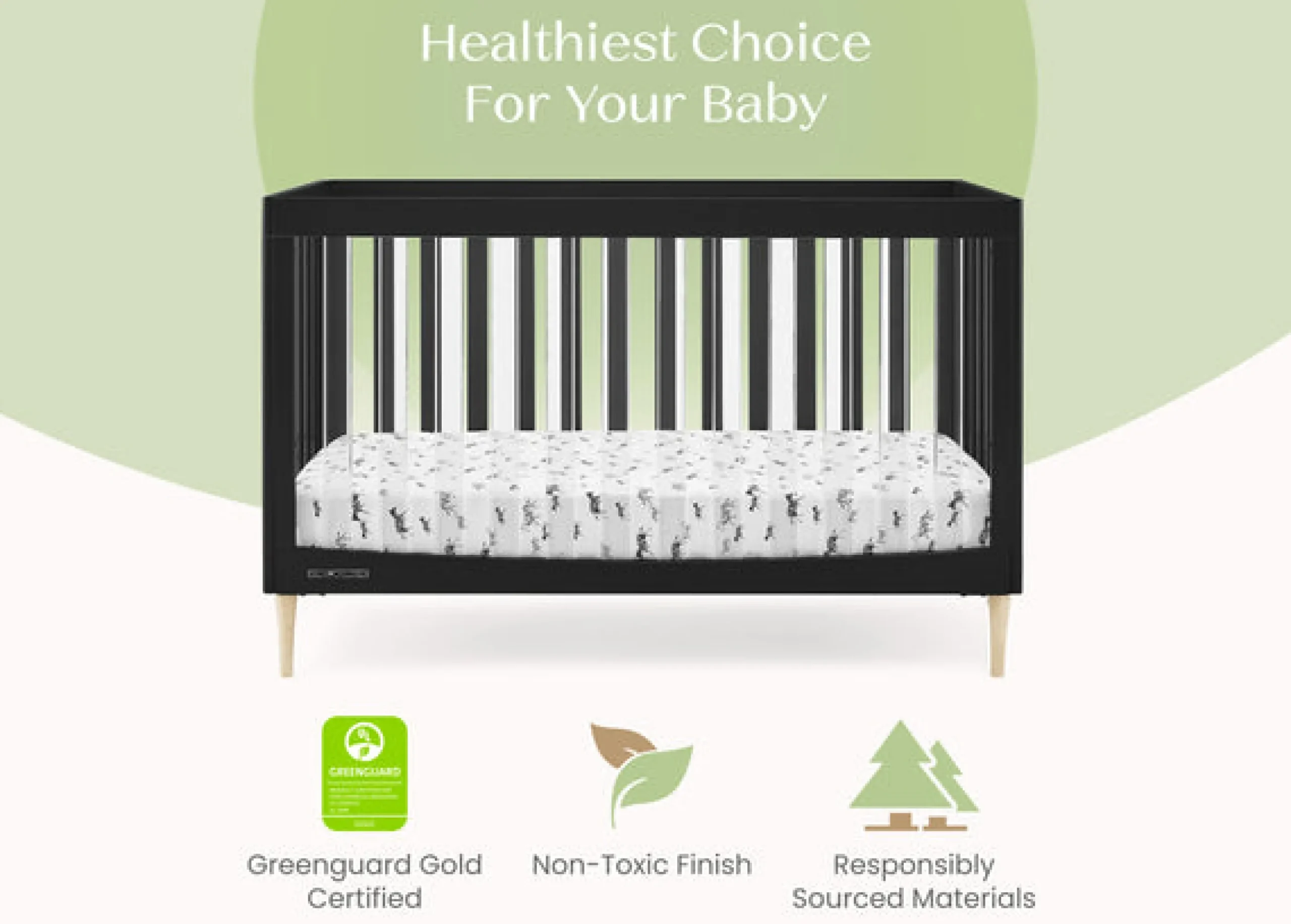 Austin Acrylic 4-in-1 Convertible Crib
