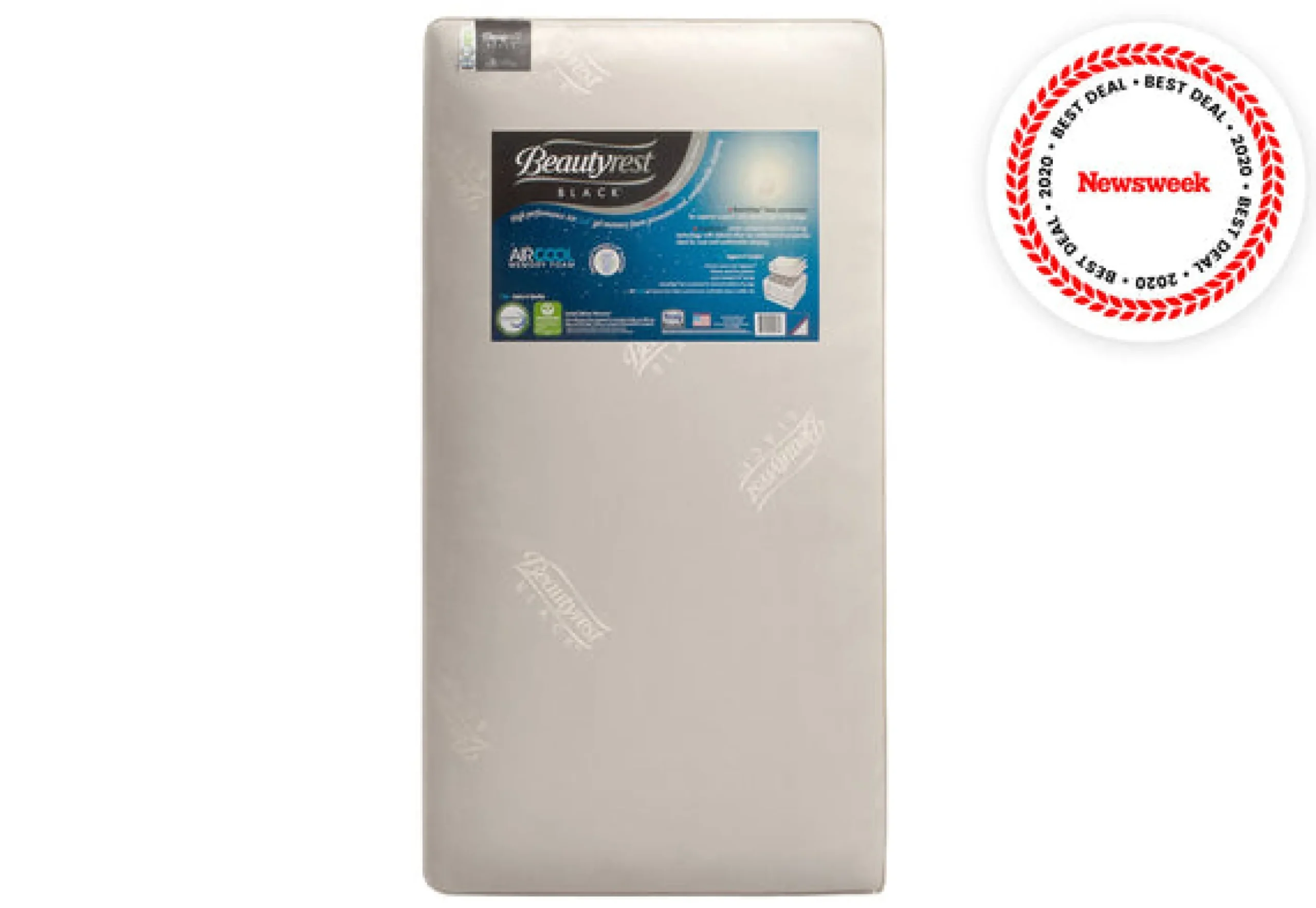 Beautyrest Black AIRCOOL Two-Stage Crib and Toddler Mattress