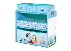 Bluey Design & Store 6 Bin Toy Storage Organizer