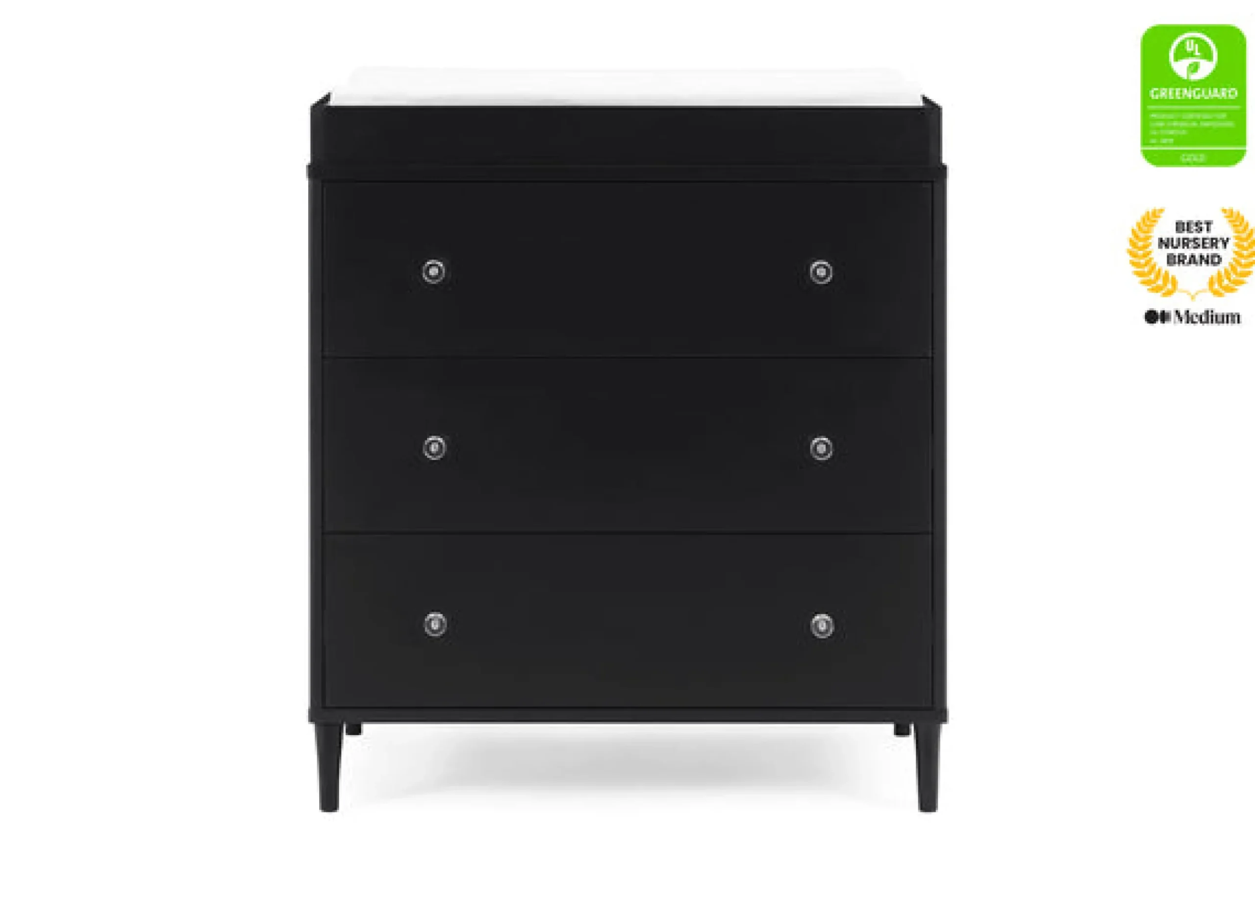 Bowie 3 Drawer Dresser with Changing Top and Interlocking Drawers