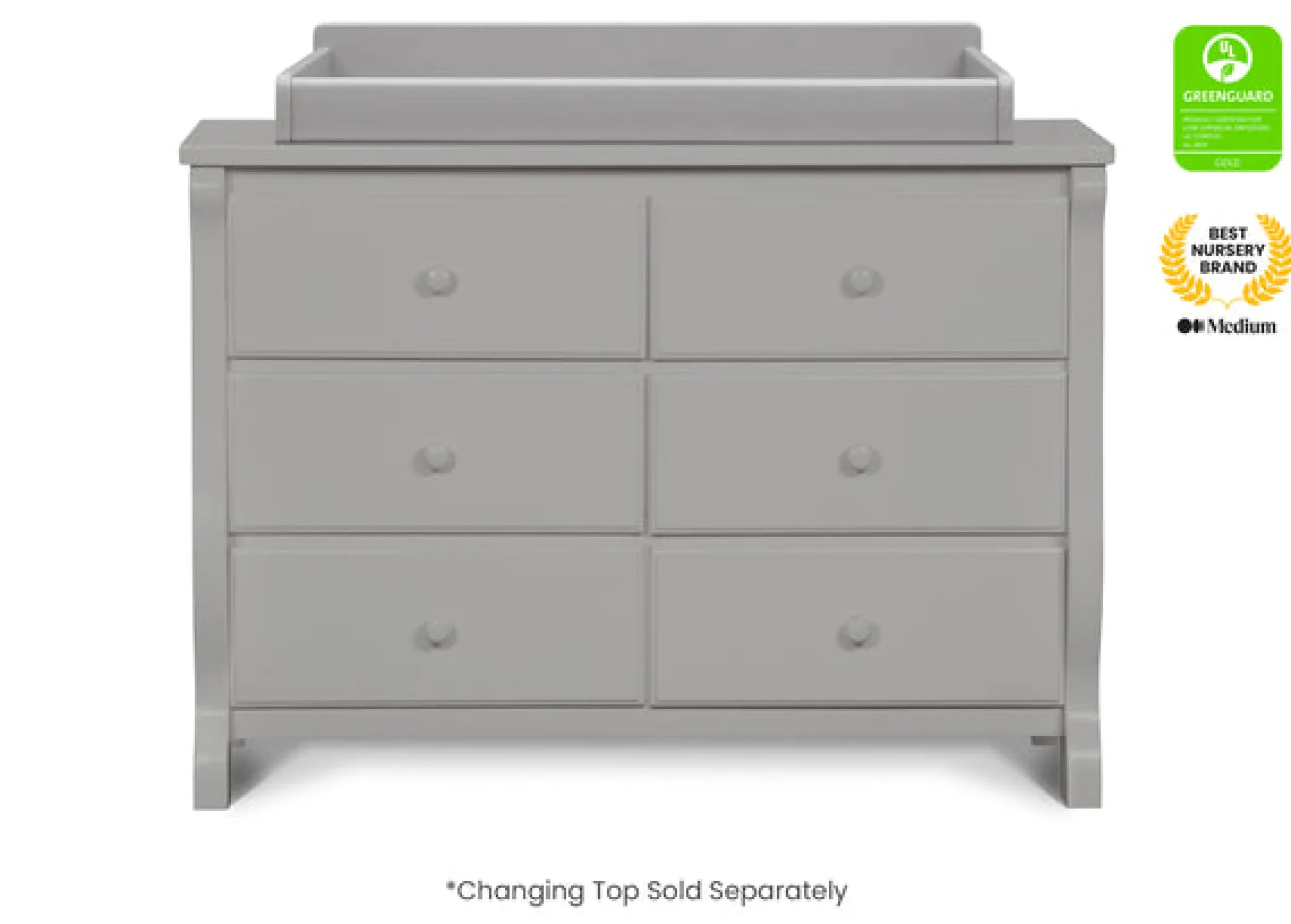Canton / Eclipse 6 Drawer Dresser with Interlocking Drawers