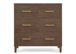 Classic 4 Drawer Dresser with Changing Top and Interlocking Drawers