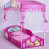 Disney Princess Plastic Sleep and Play Toddler Bed with Canopy by Delta Children