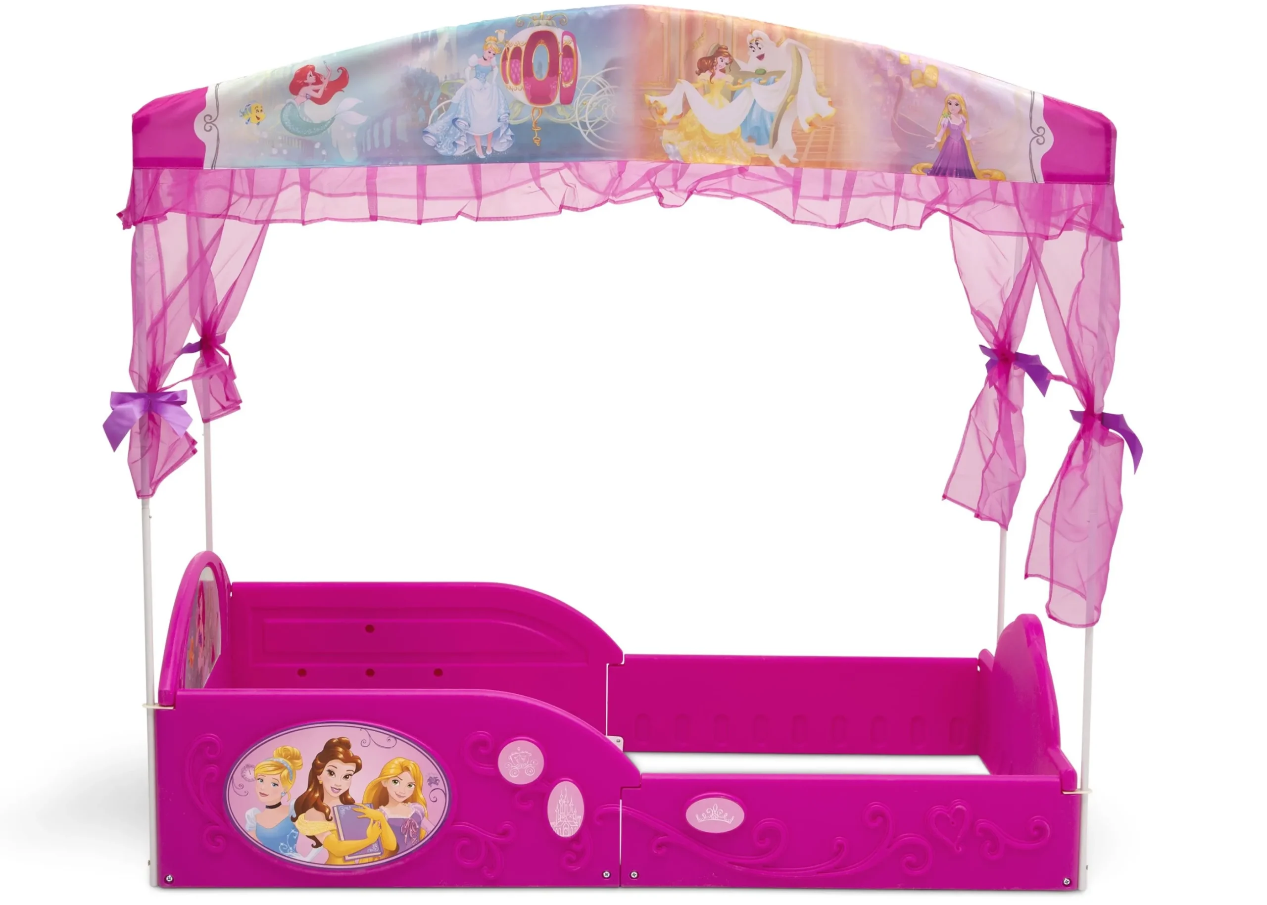 Disney Princess Plastic Sleep and Play Toddler Bed with Canopy by Delta Children