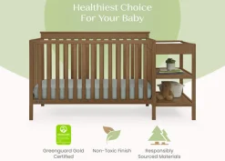 Ellie 5-in-1 Convertible Crib and Changer
