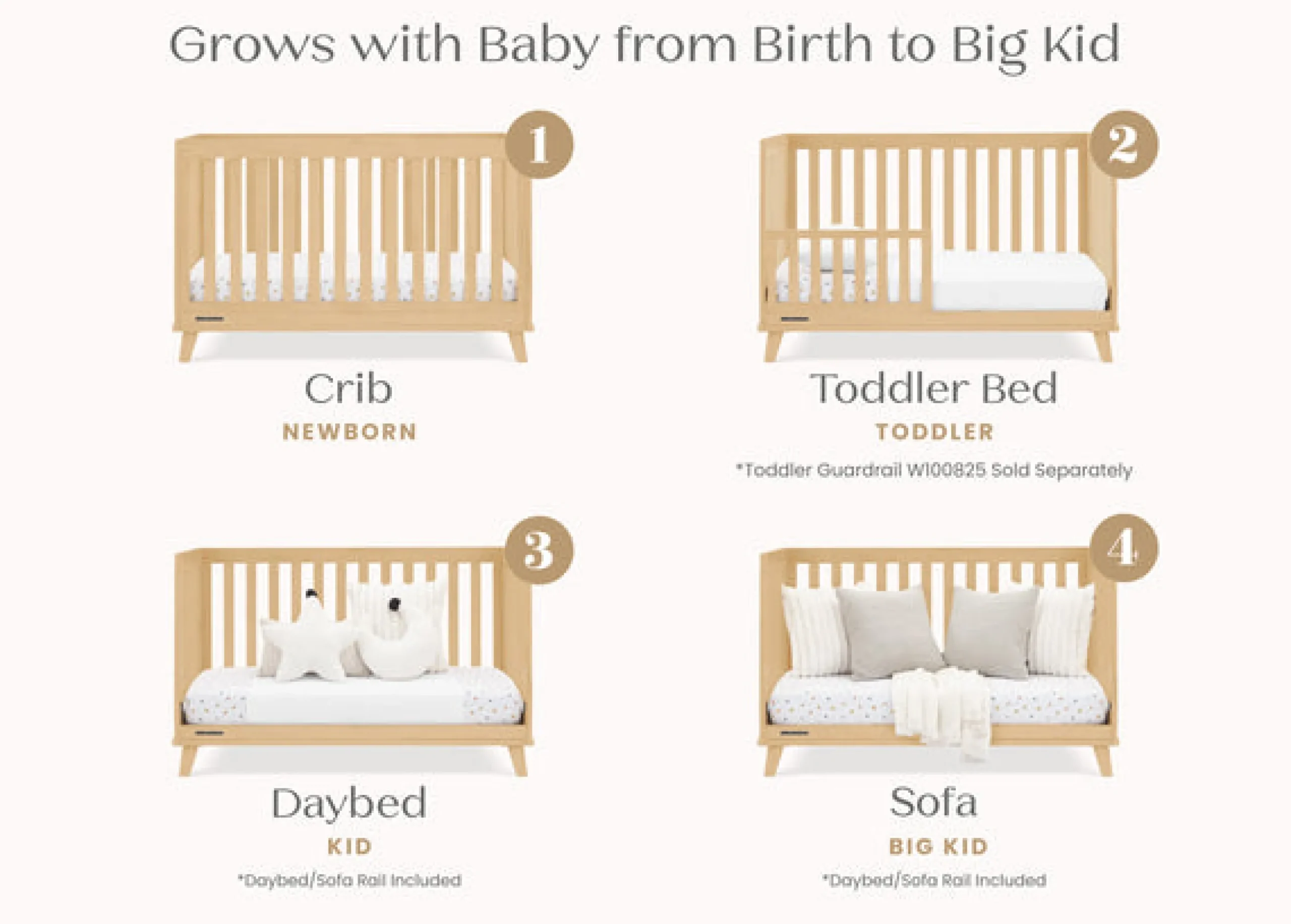 Frankie 4-in-1 Convertible Crib