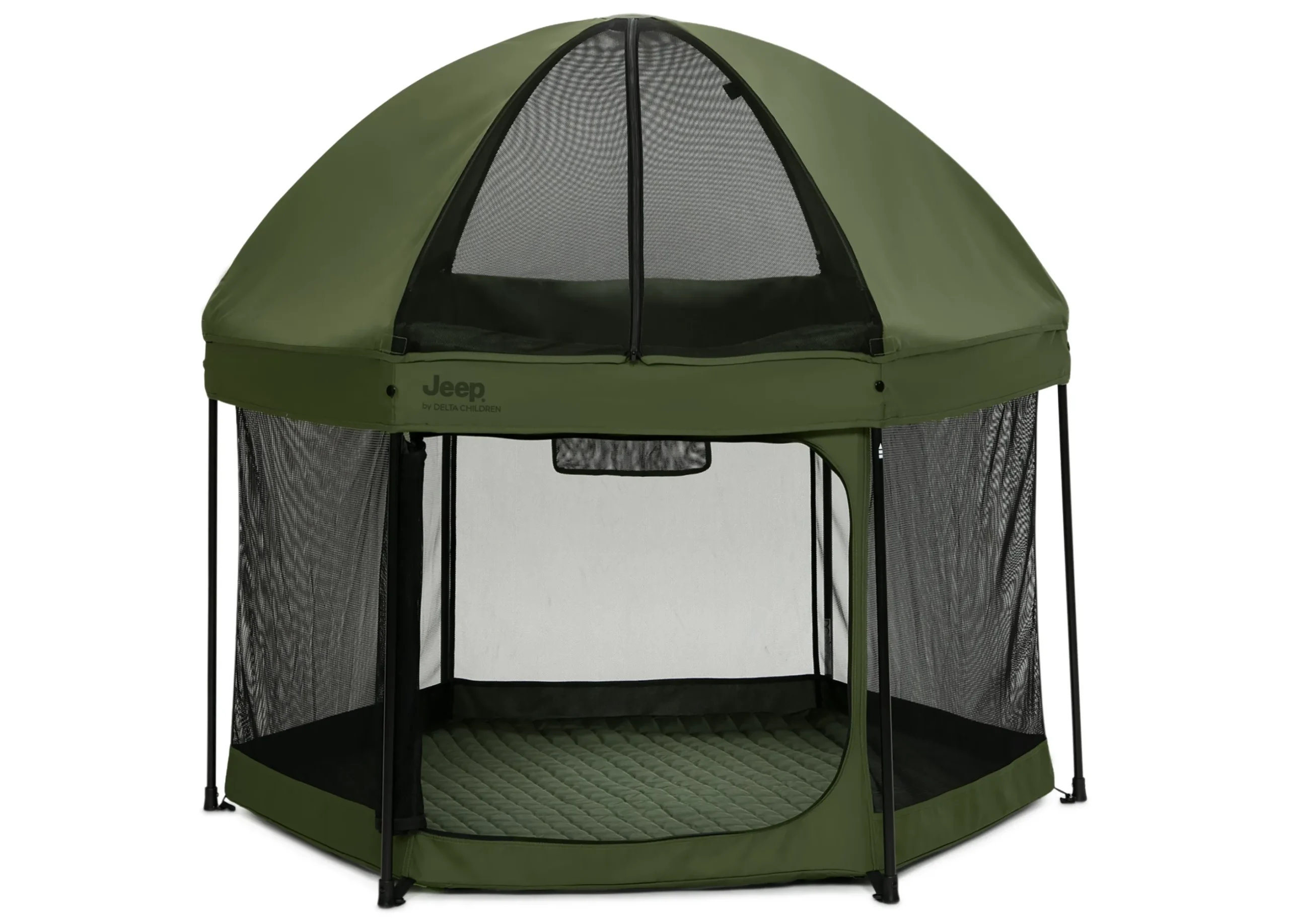 Hexagon Pop Up Play Yard with Removable Canopy