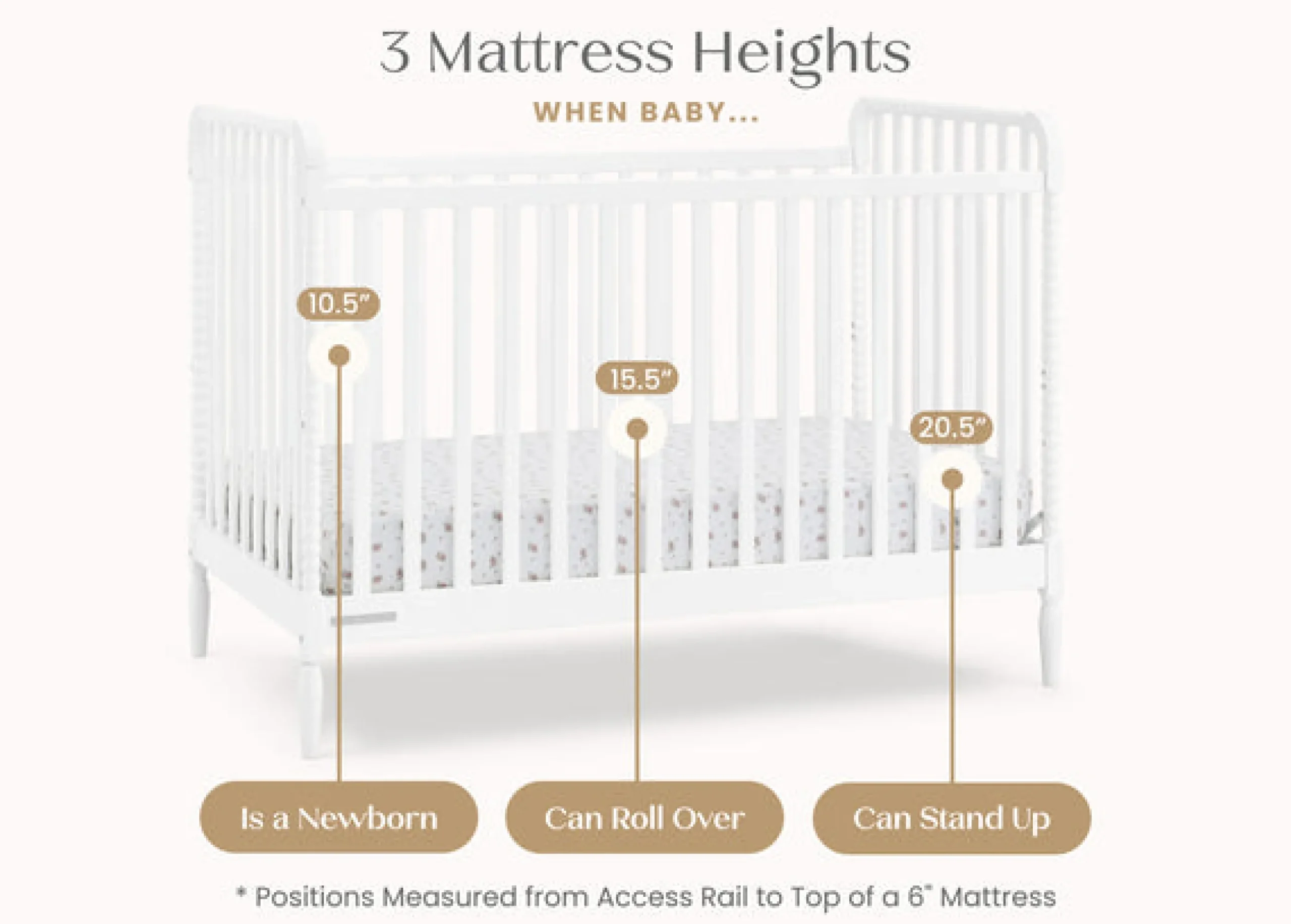 Lily 4-in-1 Convertible Crib