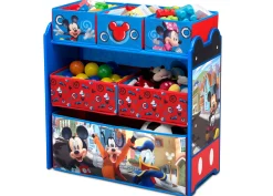 Mickey Mouse 6 Bin Design and Store Toy Organizer