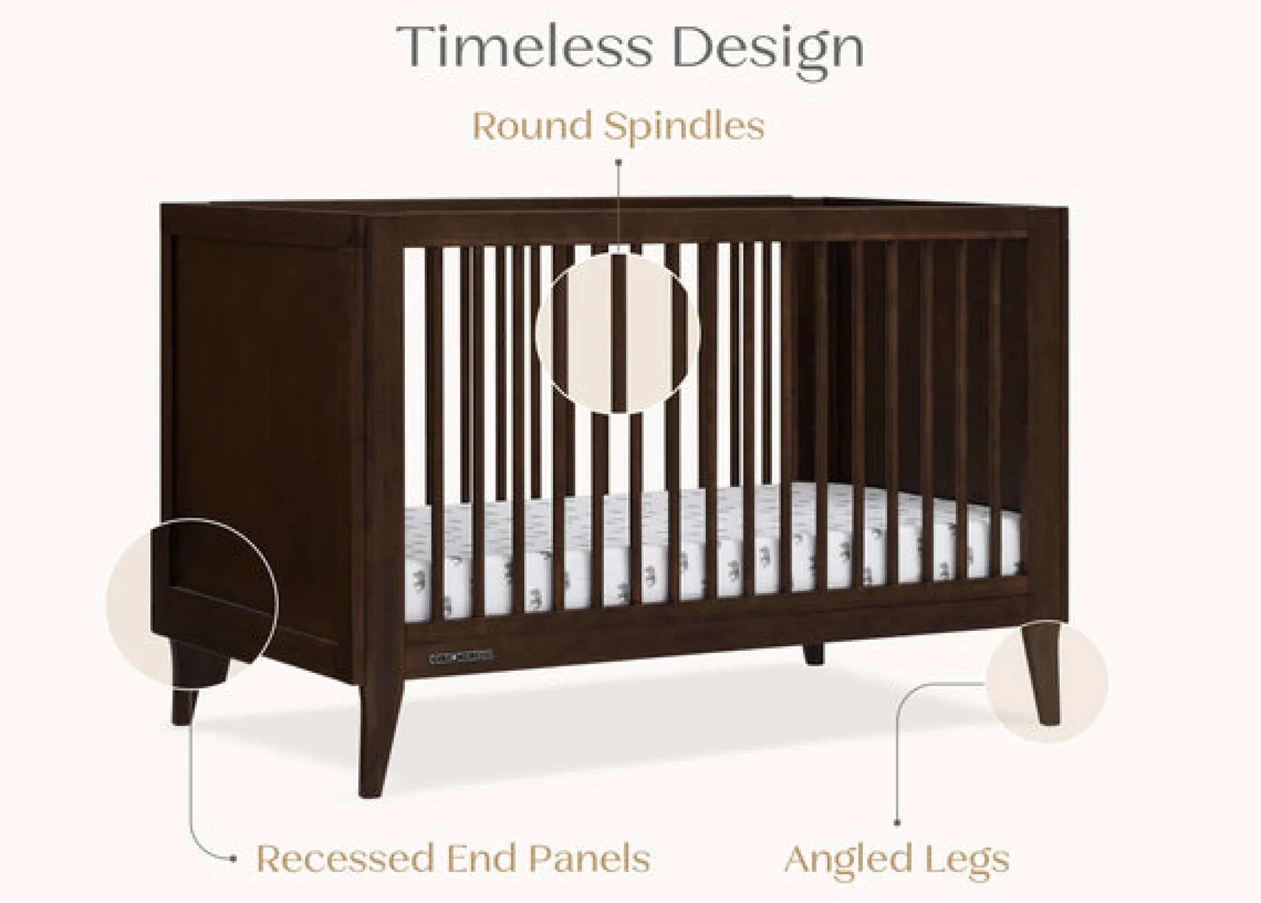 Ollie 4-in-1 Convertible Crib