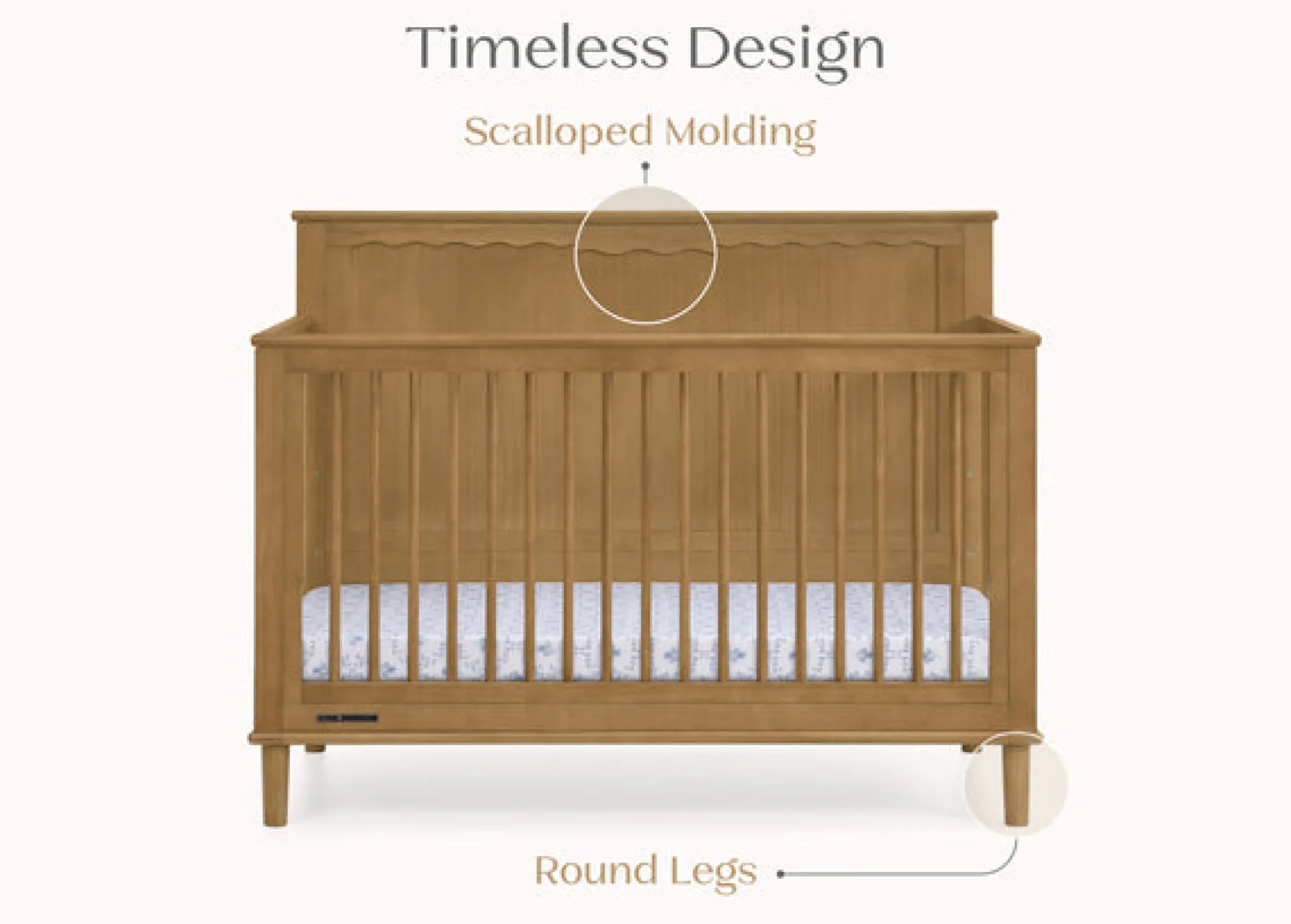 Penelope 6-in-1 Convertible Crib