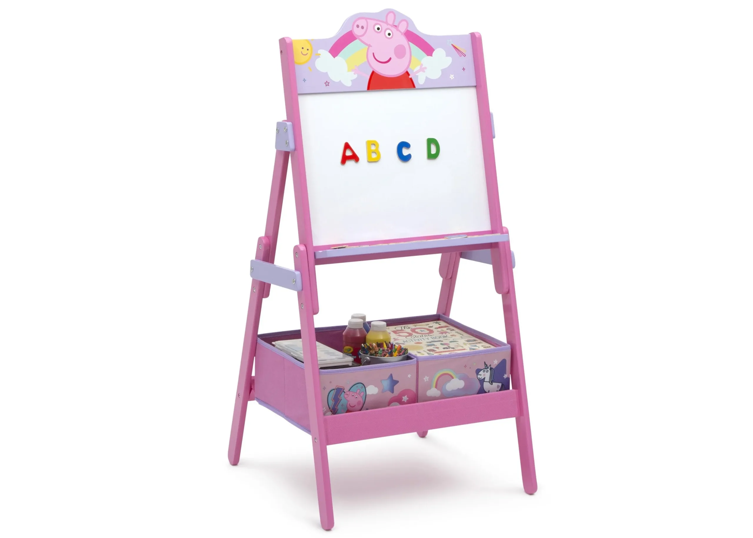 Peppa Pig Wooden Activity Easel with Storage