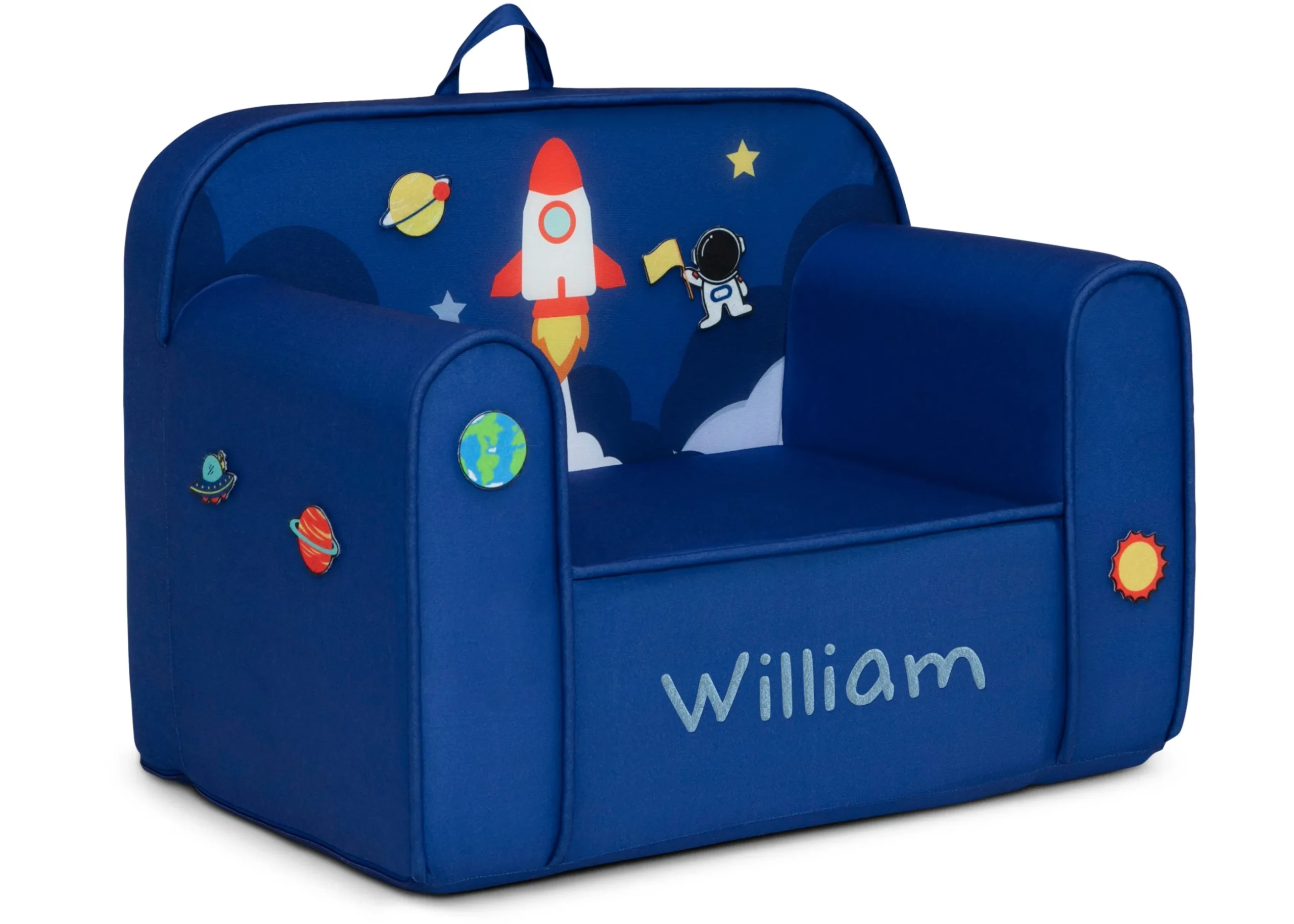 Personalized Mix & Match Cozee Kids Chair with Interchangeable Patches