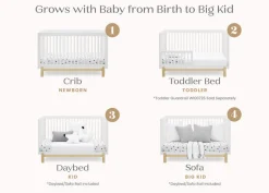 Poppy 4-in-1 Convertible Crib