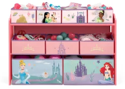 Princess Deluxe 9 Bin Design and Store Toy Organizer