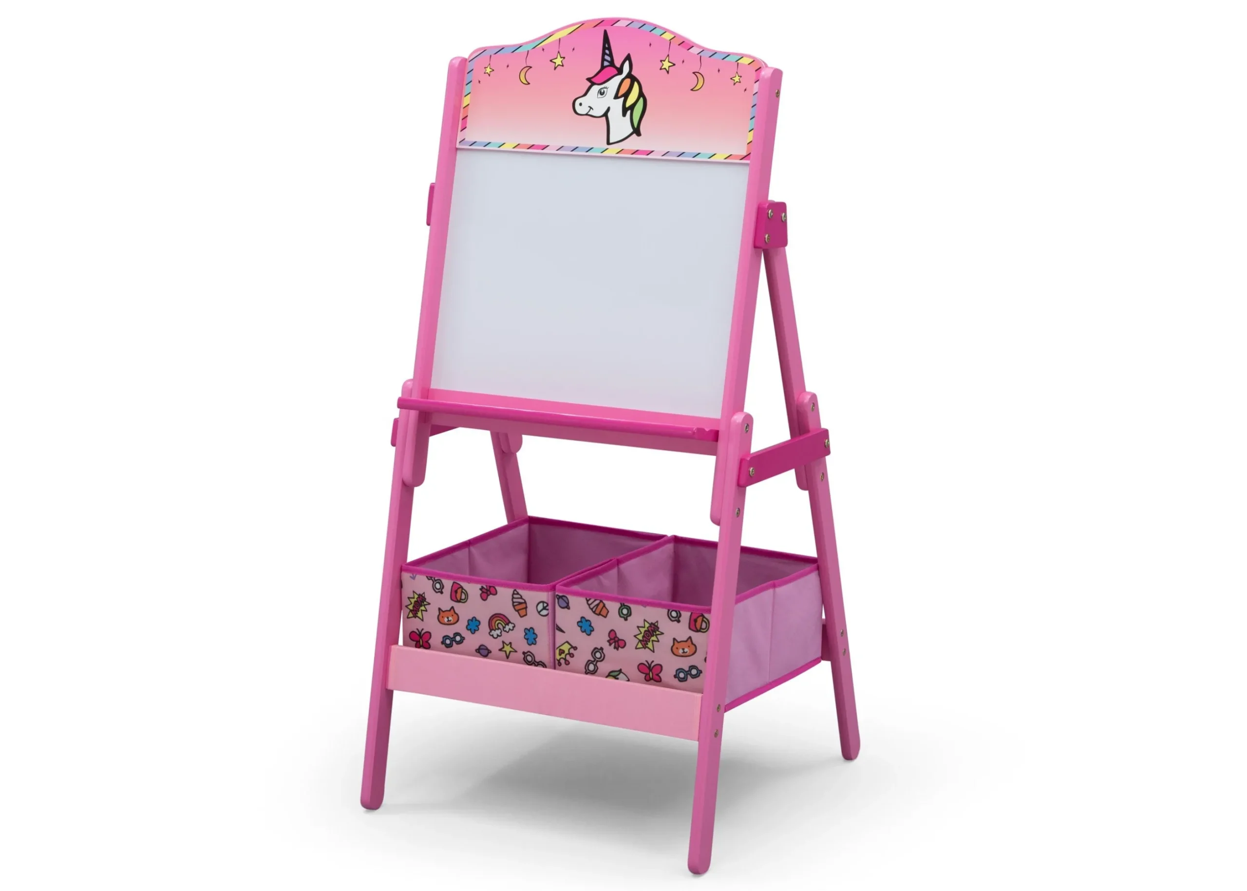 Rainbow Dreams Wooden Activity Easel with Storage