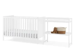 Ruby 6-in-1 Convertible Crib & Changing Table 2-Piece Set