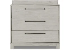 Rustic 3 Drawer Dresser with Interlocking Drawers