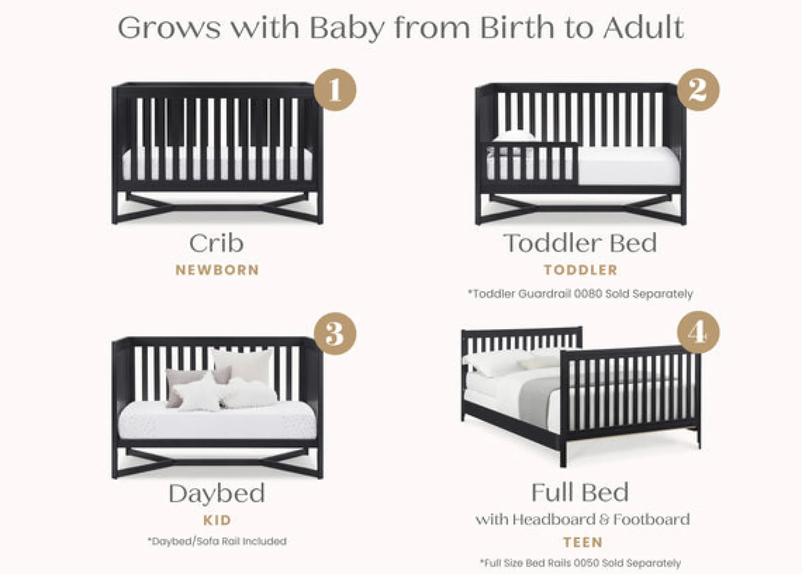 Tribeca 4-in-1 Convertible Crib